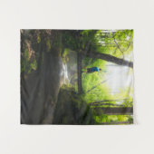 Fahrt durch den magischen Wald Wandteppich (Vorderseite (Horizontal))