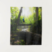 Fahrt durch den magischen Wald Wandteppich (Vorderseite)