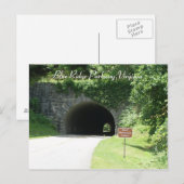 Fahrt durch den Tunnel Postkarte (Vorne/Hinten)