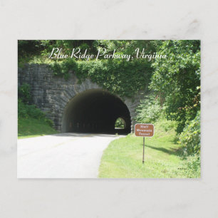 Fahrt durch den Tunnel Postkarte