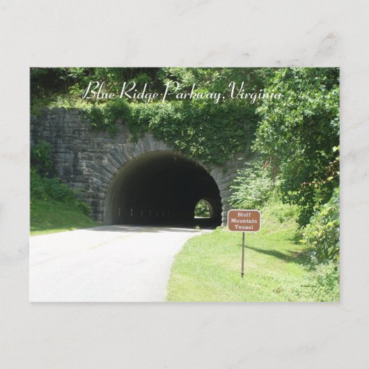 Fahrt durch den Tunnel Postkarte (Vorderseite)