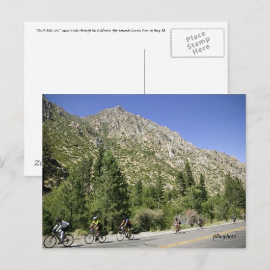 Fahrt durch die Alpen Postkarte (Vorne/Hinten)