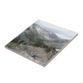 Fahrt durch die schneebedeckten Berge der Sierra N Fliese (Seite)