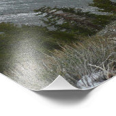 Fahrt durch die schneebedeckten Berge der Sierra N Fotodruck (Ecke)