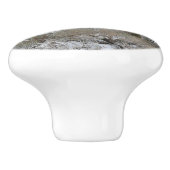 Fahrt durch die schneebedeckten Berge der Sierra N Keramikknauf (Seitenansicht)