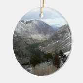 Fahrt durch die schneebedeckten Berge der Sierra N Keramikornament (Links)