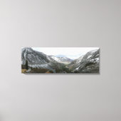 Fahrt durch die schneebedeckten Berge der Sierra N Leinwanddruck (Vorderseite)