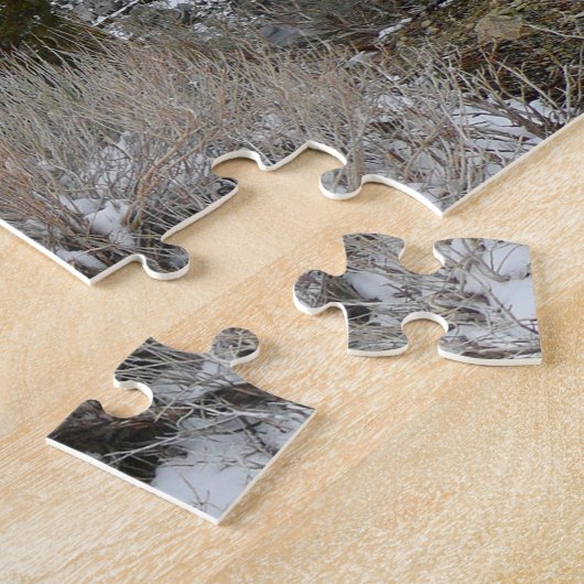 Fahrt durch die schneebedeckten Berge der Sierra N Puzzle (Seite)