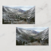 Fahrt durch die schneebedeckten Berge der Sierra N Visitenkarte (Vorne/Hinten)