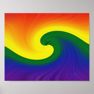 Fahrt durch die Wave Poster