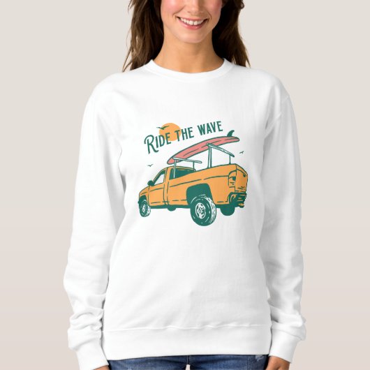 Fahrt durch die Wave Sweatshirt (Vorderseite)