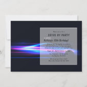 Fahrt durch Geburtstagsparty Einladung (Vorderseite)