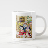 Fahrt-ein-Hahn-Pferd Jumbo-Tasse (Rechts)