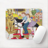 Fahrt-ein-Hahn-Pferd Mousepad (Mit Mouse)