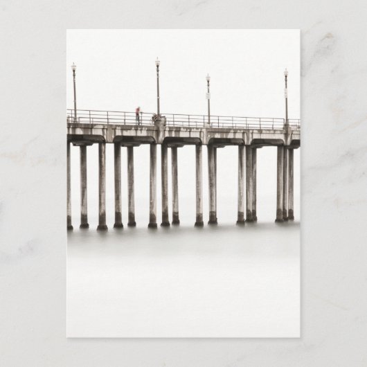 Fahrt entlang des Huntington Beach Pier Postkarte (Vorderseite)