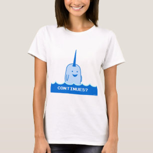 Fährt fort? Das glückliche Narwhal T-Shirt
