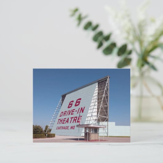 Fahrt im Theater, Route 66, Carthage, Missouri Postkarte (Stehend Vorderseite)