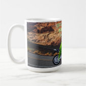 Fahrt in das retirement Custom Gecko Motorrad Kaffeetasse (Links)