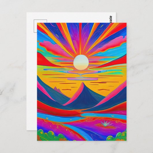 Fahrt in den Maximalberg Postkarte (Vorne/Hinten)