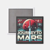 Fahrt in Mars Magnet (Vorderseite/Rückseite)