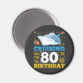 Fahrt in meinen 80 Geburtstagspartys Magnet (Vorderseite/Rückseite)