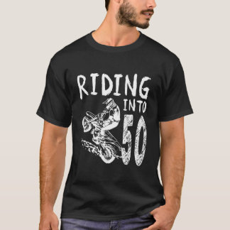 Fahrt ins 50. Geburtstag Boy Dirt Bike Party 50 Y T-Shirt
