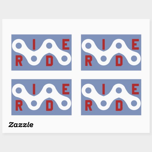 Fahrt (Kette) Rechteckiger Aufkleber (Blatt)