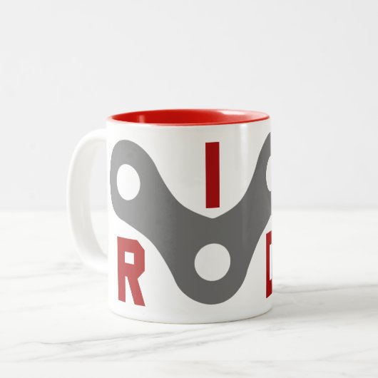 Fahrt (Kette) Zweifarbige Tasse (Vorderseite Links)