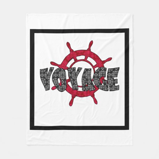 Fahrt, Meer Fleecedecke (Vorderseite)