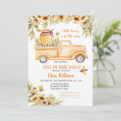 Fahrt mit Bienenbaby-Dusche Einladung (Stehend Vorderseite)