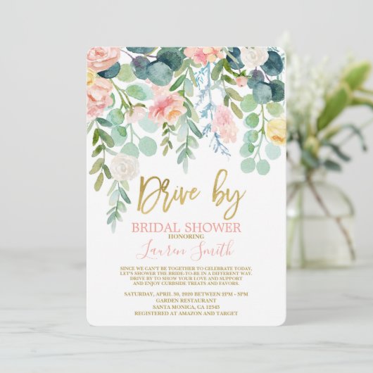 Fahrt mit Brautparty Einladung (Stehend Vorderseite)