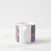 Fahrt mit dem Groovy Rainbow, abstrakt Espressotasse (Rückseite)