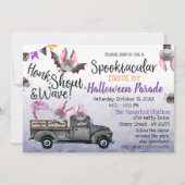 Fahrt mit dem Halloween-Party Einladung (Vorderseite)