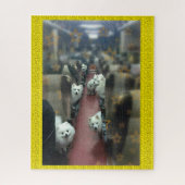 Fahrt mit dem Hundezug Puzzle (Vertikal)