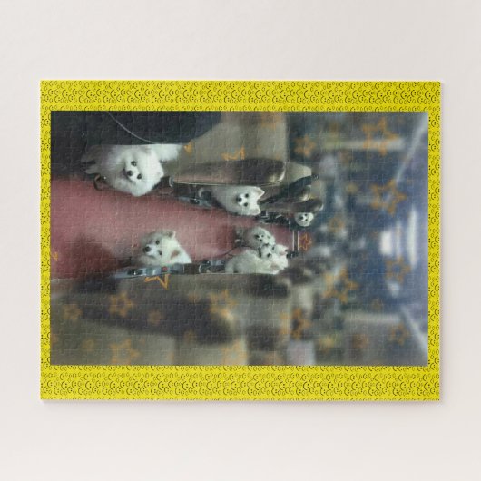 Fahrt mit dem Hundezug Puzzle (Horizontal)