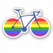 Fahrt mit dem Pride Bike Aufkleber (Vorderseite)