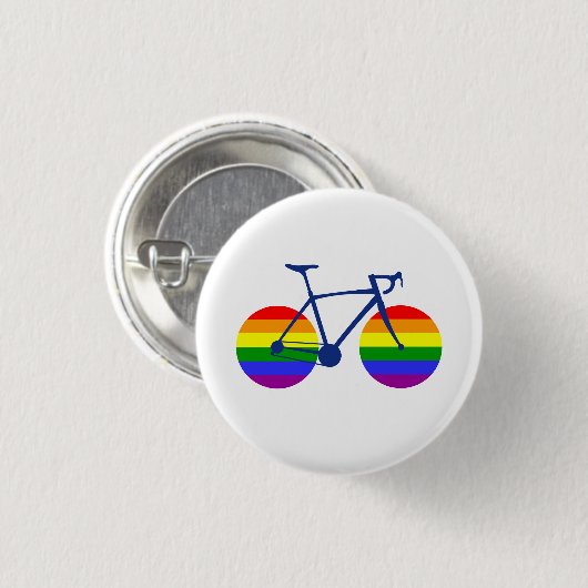 Fahrt mit dem Pride Bike Button (Vorne & Hinten)