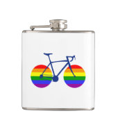 Fahrt mit dem Pride Bike Flachmann (Vorderseite)