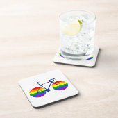 Fahrt mit dem Pride Bike Getränkeuntersetzer (Rechte Seite)