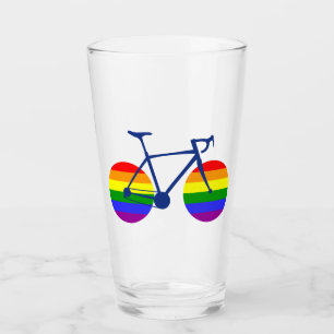 Fahrt mit dem Pride Bike Glas