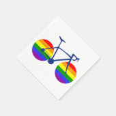 Fahrt mit dem Pride Bike Serviette (Ecke)