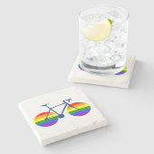 Fahrt mit dem Pride Bike Steinuntersetzer (Seitenansicht)