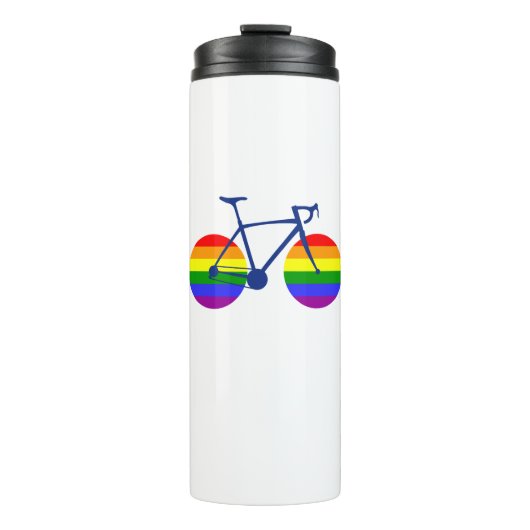 Fahrt mit dem Pride Bike Thermosbecher (Vorderseite)