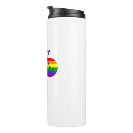 Fahrt mit dem Pride Bike Thermosbecher (Nach rechts gedreht)