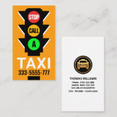 Fahrt mit dem Taxi Visitenkarte (Vorne/Hinten)