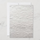 Fahrt mit dem weißen LKW-Brautparty über soziale E Einladung (Rückseite)