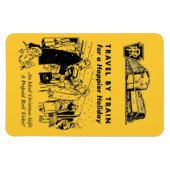 Fahrt mit dem Zug Pennsylvania Eisenbahn Foto Magn Magnet (Horizontal)