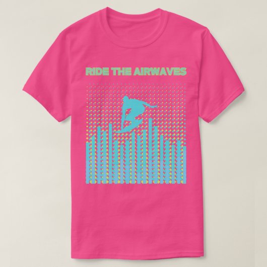 Fahrt mit den Luftwellen grünen See TShirt (Design vorne)