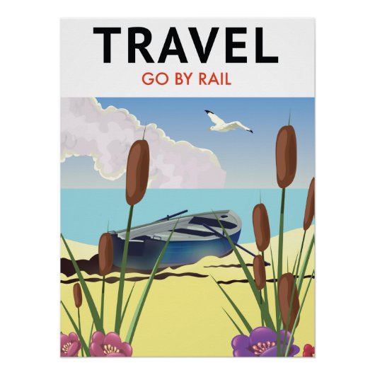 Fahrt mit der Bahn Poster (Vorderseite)