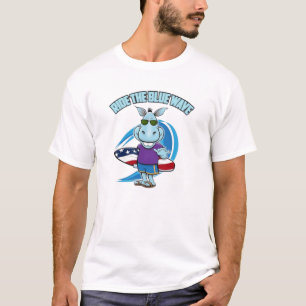 Fahrt mit der blauen Welle T-Shirt